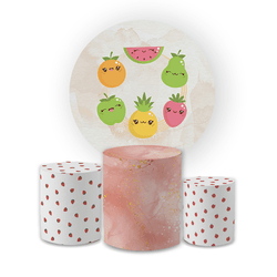 Kit Capa Painel Redondo + Trio Cilindros Decoração... - Loja | Bibi Painéis