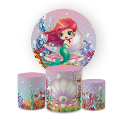 Kit Capa Painel Redondo + Trio Cilindros Decoração... - Loja | Bibi Painéis
