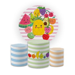 Kit Capa Painel Redondo + Trio Cilindros Decoração... - Loja | Bibi Painéis