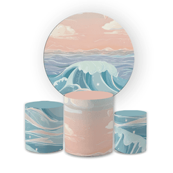 Kit Capa Painel Redondo + Trio Cilindros Decoração... - Loja | Bibi Painéis