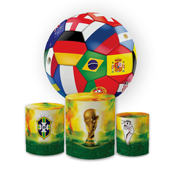 Kit Capa Painel Redondo + Trio Cilindros Decoração... - Loja | Bibi Painéis