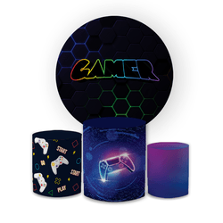 Kit Capa Painel Redondo + Trio Cilindros Decoração... - Loja | Bibi Painéis