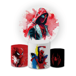 Kit Capa Painel Redondo + Trio Cilindros Decoração... - Loja | Bibi Painéis