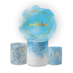 Kit Capa Painel Redondo + Trio Cilindros Decoração... - Loja | Bibi Painéis