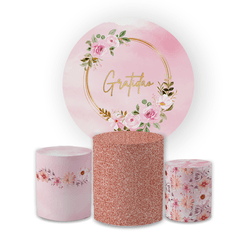 Kit Capa Painel Redondo + Trio Cilindros Decoração... - Loja | Bibi Painéis
