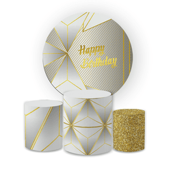 Kit Capa Painel Redondo + Trio Cilindros Decoração... - Loja | Bibi Painéis