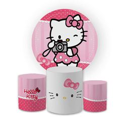 Kit Capa Painel Redondo + Trio Cilindros Decoração... - Loja | Bibi Painéis