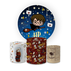 Kit Capa Painel Redondo + Trio Cilindros Decoração... - Loja | Bibi Painéis