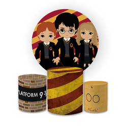 Kit Capa Painel Redondo + Trio Cilindros Decoração... - Loja | Bibi Painéis