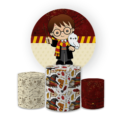 Kit Capa Painel Redondo + Trio Cilindros Decoração... - Loja | Bibi Painéis
