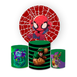 Kit Capa Painel Redondo + Trio Cilindros Decoração... - Loja | Bibi Painéis