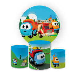 Kit Capa Painel Redondo + Trio Cilindros Decoração... - Loja | Bibi Painéis