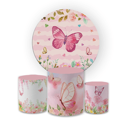 Kit Capa Painel Redondo + Trio Cilindros Decoração... - Loja | Bibi Painéis