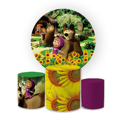 Kit Capa Painel Redondo + Trio Cilindros Decoração... - Loja | Bibi Painéis