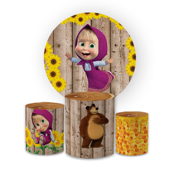 Kit Capa Painel Redondo + Trio Cilindros Decoração... - Loja | Bibi Painéis
