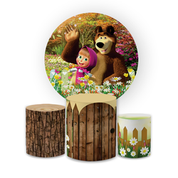 Kit Capa Painel Redondo + Trio Cilindros Decoração... - Loja | Bibi Painéis
