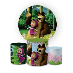 Kit Capa Painel Redondo + Trio Cilindros Decoração... - Loja | Bibi Painéis