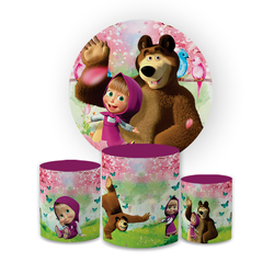 Kit Capa Painel Redondo + Trio Cilindros Decoração... - Loja | Bibi Painéis