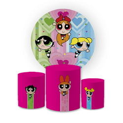 Kit Capa Painel Redondo + Trio Cilindros Decoração... - Loja | Bibi Painéis