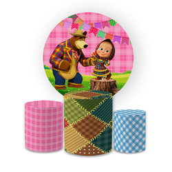 Kit Capa Painel Redondo + Trio Cilindros Decoração... - Loja | Bibi Painéis