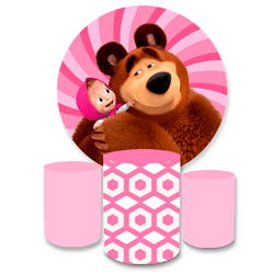 Kit Capa Painel Redondo + Trio Cilindros Decoração... - Loja | Bibi Painéis