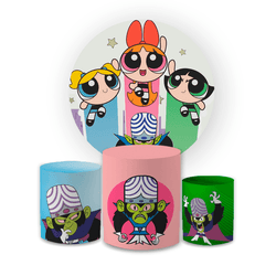 Kit Capa Painel Redondo + Trio Cilindros Decoração... - Loja | Bibi Painéis