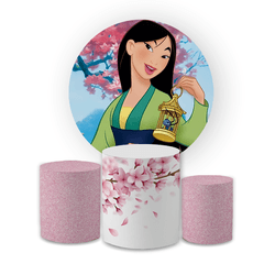 Kit Capa Painel Redondo + Trio Cilindros Decoração... - Loja | Bibi Painéis