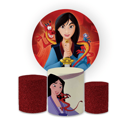 Kit Capa Painel Redondo + Trio Cilindros Decoração... - Loja | Bibi Painéis