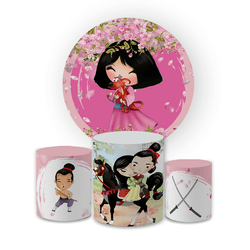 Kit Capa Painel Redondo + Trio Cilindros Decoração... - Loja | Bibi Painéis