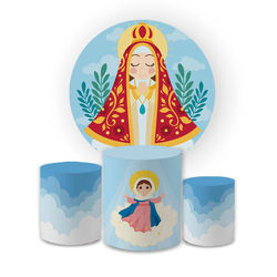 Kit Capa Painel Redondo + Trio Cilindros Decoração... - Loja | Bibi Painéis