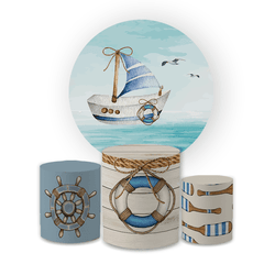 Kit Capa Painel Redondo + Trio Cilindros Decoração... - Loja | Bibi Painéis