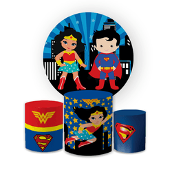 Kit Capa Painel Redondo + Trio Cilindros Decoração... - Loja | Bibi Painéis