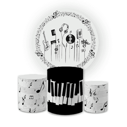 Kit Capa Painel Redondo + Trio Cilindros Decoração... - Loja | Bibi Painéis