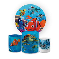 Kit Capa Painel Redondo + Trio Cilindros Decoração... - Loja | Bibi Painéis