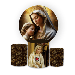 Kit Capa Painel Redondo + Trio Cilindros Decoração... - Loja | Bibi Painéis