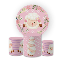 Kit Capa Painel Redondo + Trio Cilindros Decoração... - Loja | Bibi Painéis