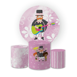 Kit Capa Painel Redondo + Trio Cilindros Decoração... - Loja | Bibi Painéis