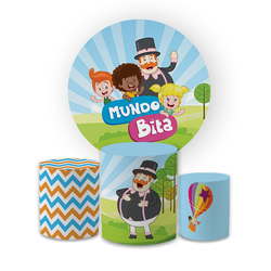 Kit Capa Painel Redondo + Trio Cilindros Decoração... - Loja | Bibi Painéis