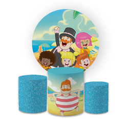 Kit Capa Painel Redondo + Trio Cilindros Decoração... - Loja | Bibi Painéis