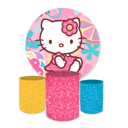 Kit Capa Painel Redondo + Trio Cilindros Decoração... - Loja | Bibi Painéis