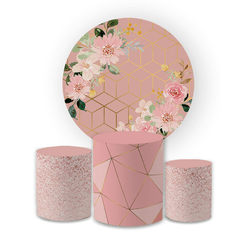 Kit Capa Painel Redondo + Trio Cilindros Decoração... - Loja | Bibi Painéis