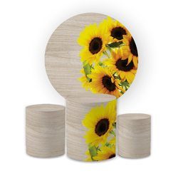 Kit Capa Painel Redondo + Trio Cilindros Decoração... - Loja | Bibi Painéis