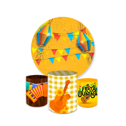 Kit Capa Painel Redondo + Trio Cilindros Decoração... - Loja | Bibi Painéis