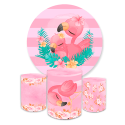 Kit Capa Painel Redondo + Trio Cilindros Decoração... - Loja | Bibi Painéis