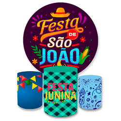 Kit Painel + Capas Cilindro Festa Sao Joao Decoraç... - Loja | Bibi Painéis