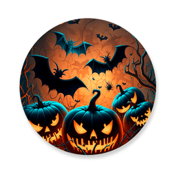 Capa Painel Redondo Halloween Abóbora - Loja | Bibi Painéis