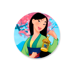 Capa Painel Redondo Mulan 02 - Loja | Bibi Painéis