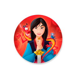 Capa Painel Redondo Mulan 03 - Loja | Bibi Painéis