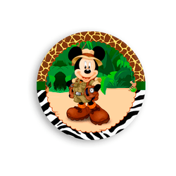 Capa Painel Redondo Mickey Safari - Loja | Bibi Painéis