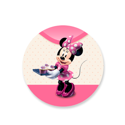 Capa Painel Redondo Minnie Confeitaria - Loja | Bibi Painéis